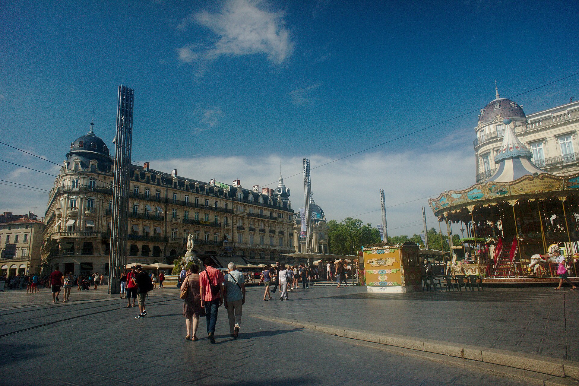 La place de la Comédie à Montpellier